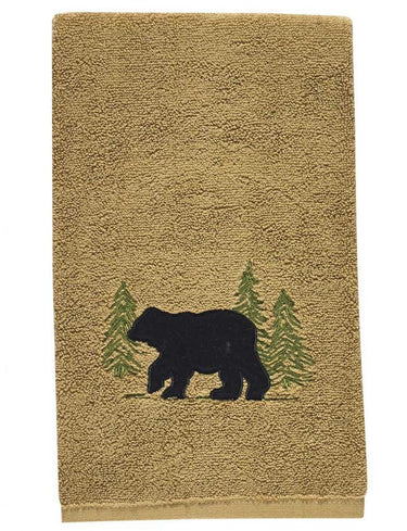 Black Bear Terry Hand Towel - Park Designs - The Fox Decor